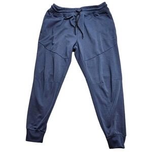 LEG3ND Mens XL Joggers Navy Blue Heathered Athletic Sweatpants Tapered Fit